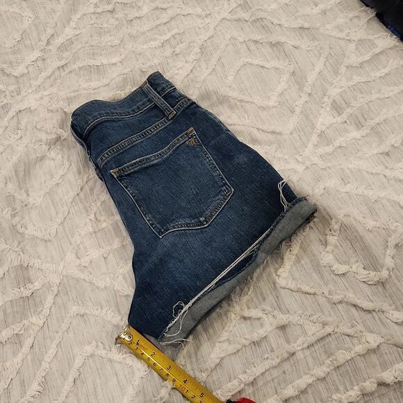 Madewell high rise denim jean shorts w rolled cuff size 26! - Picture 4 of 13